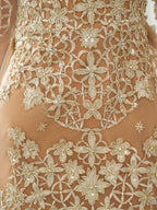 Baoleely Mermaid / Trumpet V-neck Beaded Luxurious Sexy Formal Evening Dresses Long Sleeve Floor Length Prom Dresses