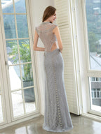 Baoleely Mermaid Beaded Luxurious Fashion Formal Evening Dresses Sleeveless Floor Length