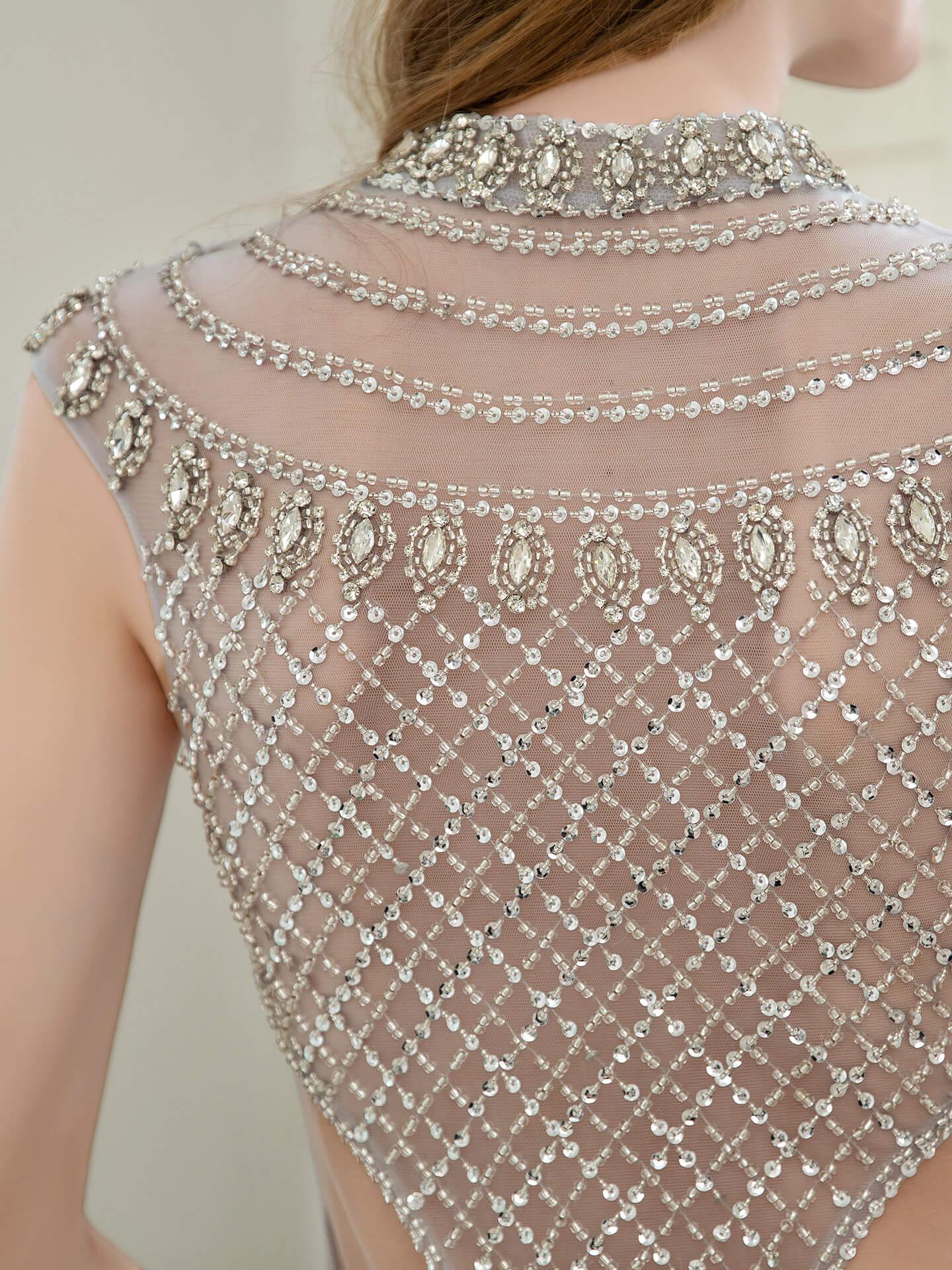 Baoleely Mermaid Beaded Luxurious Fashion Formal Evening Dresses Sleeveless Floor Length