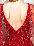 Baoleely A-line Beaded Luxurious Fashion Formal Evening Dresses Sleeveless Floor Length Prom Dresses