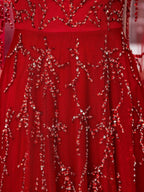 Baoleely A-line Beaded Luxurious Fashion Formal Evening Dresses Sleeveless Floor Length Prom Dresses
