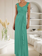 Champagne A-Line Sweetheart Neckline Pleated Mesh Dress