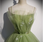 Robe de soirée longue verte pour fille, robe de bal pour femme, robe de remise de diplôme Y4379