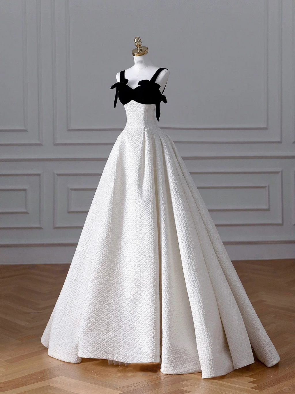 Elegant White Satin A Line Long Prom Dress Evening Dress,Formal Wedding Dress Y8611