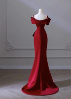 Robe de soirée rouge élégante pour femme, robe élégante haut de gamme Y6959