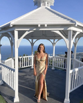 Champagne Straps Long Prom Dress,Sexy Champagne Evening Dress Y1897