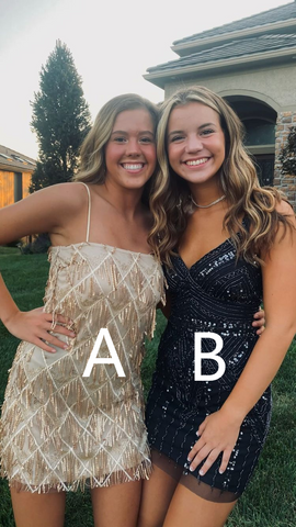 Robe fourreau à sequins sexy pour bal de promo Y2283