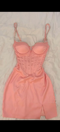 Robe mini corset à col en V, robe de soirée sexy Y4077