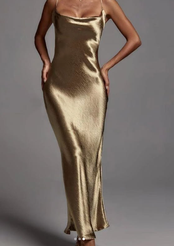 Robe de soirée simple à fines bretelles spaghetti, collection Y1988