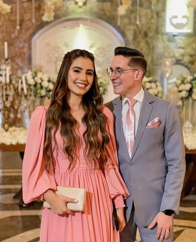 Vestido de dama de honor de manga larga con cuello en V, corte en A, vestido de fiesta formal, vestido de noche Y7215