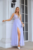 Vestido de dama de honor con escote en V, de gasa, encaje y tirantes finos, para boda, fiesta, playa, noche, 28090 