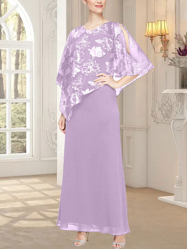 Robe longue en maille pailletée avec corsage asymétrique original 