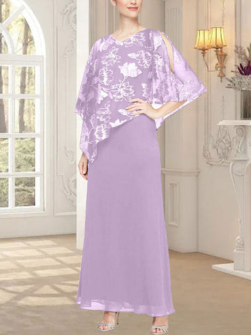 Long Glitter Mesh Dress with Novelty Asymmetric Overlay Bodice