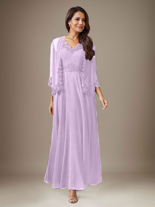 Robe prune trapèze en mousseline à sequins 