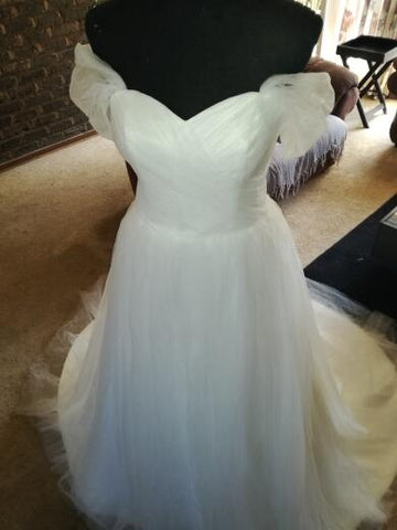 On Sale no return no refundSale Light Blue Off the Shoulder Pregnant Photography Dresses Vintage Wedding Gowns Lace Up Sash 2025 Sexy HA2002