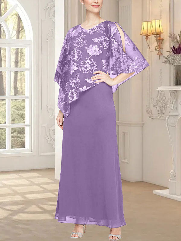 Robe longue en maille pailletée avec corsage asymétrique original 