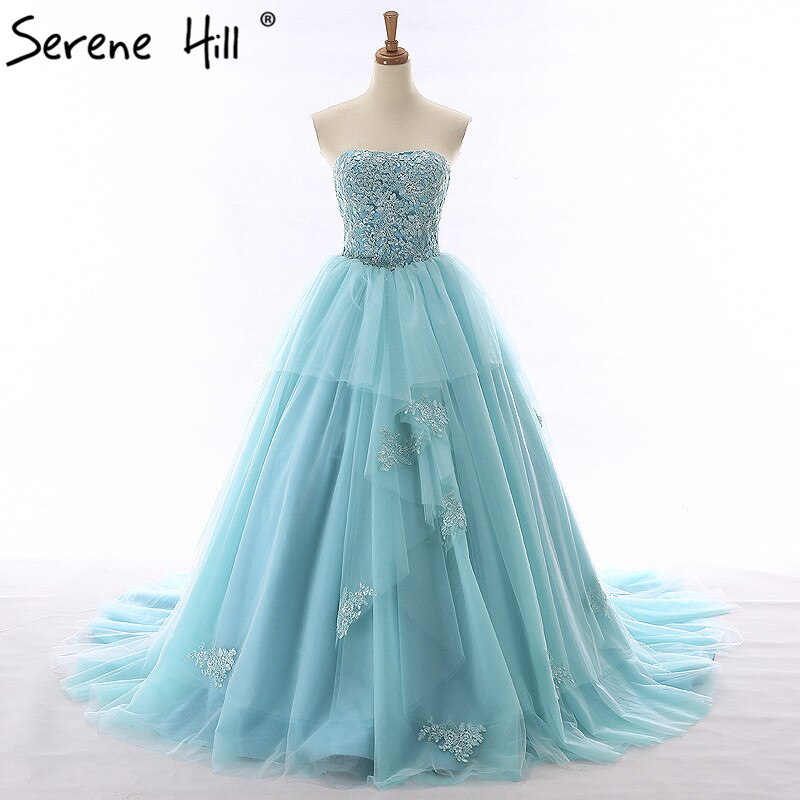Long Train Wedding Dress Strapless Beading Flowers Tulle Sexy Off The Shoulder Bridal Gwon 2025 Real Picture HM66253