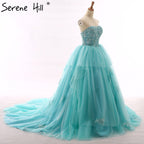 Long Train Wedding Dress Strapless Beading Flowers Tulle Sexy Off The Shoulder Bridal Gwon 2025 Real Picture HM66253