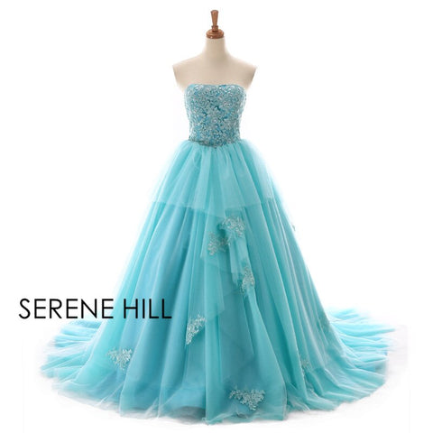 Robe de mariée longue traîne bustier, perles, fleurs, tulle, épaules dénudées, sexy, Gwon 2025, photo réelle HM66253