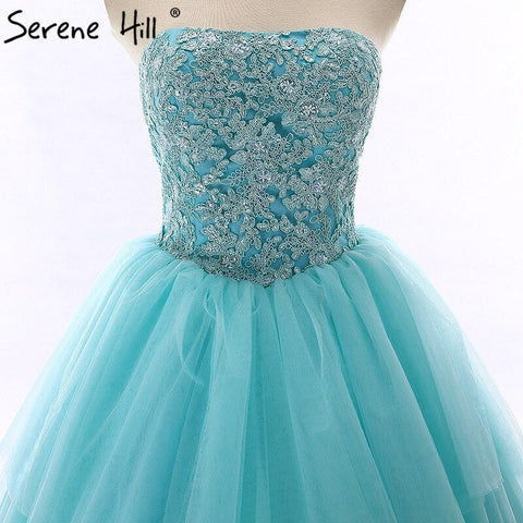 Robe de mariée longue traîne bustier, perles, fleurs, tulle, épaules dénudées, sexy, Gwon 2025, photo réelle HM66253