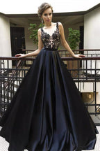 Nouvelle robe de bal noire, robe de soirée, robes de fête, robes de bal pour adolescentes 
