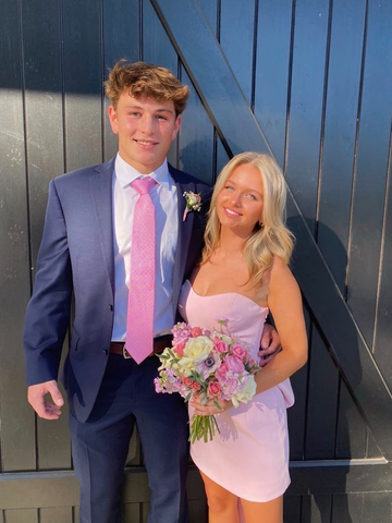 Vestido corto rosa para fiesta de bienvenida Y6540