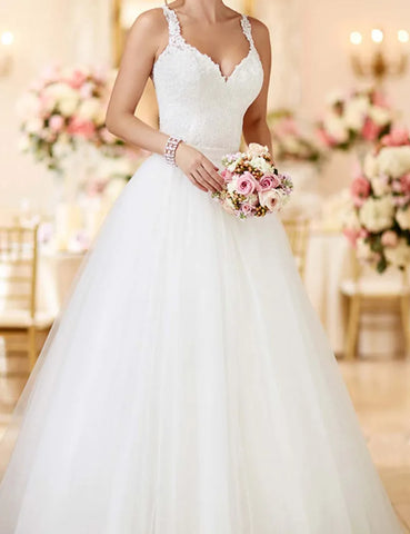 MANRAY Beach Wedding Dress With Detachable Skirt See Through Back Bridal Gowns Lace Appliques Sleeveless Vestidos De Mariee
