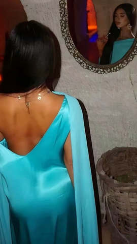 Elegante vestido largo de fiesta de un solo hombro, vestido de noche de satén Y7860