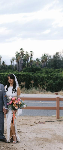 Elegant High-Slit Satin Long Prom Dress Formal Evening Dress Y8451