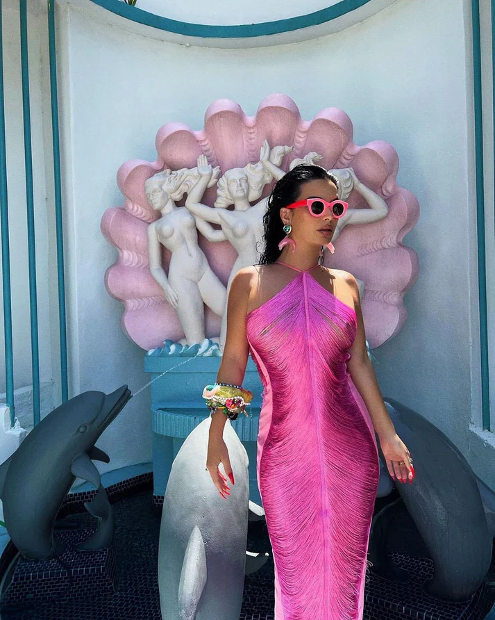 Robe de bal longue sirène rose dos nu, robe de soirée formelle Y8477