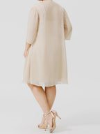 Robes de mariée trapèze/princesse pour la mère de la mariée avec veste 