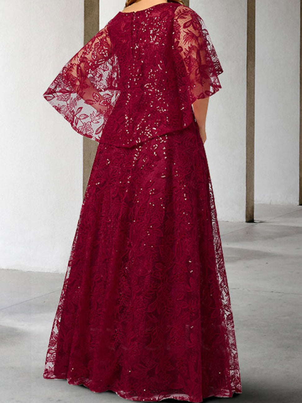 Robes de mariée trapèze/princesse pour la mère de la mariée, ornées d'appliqués et de sequins 