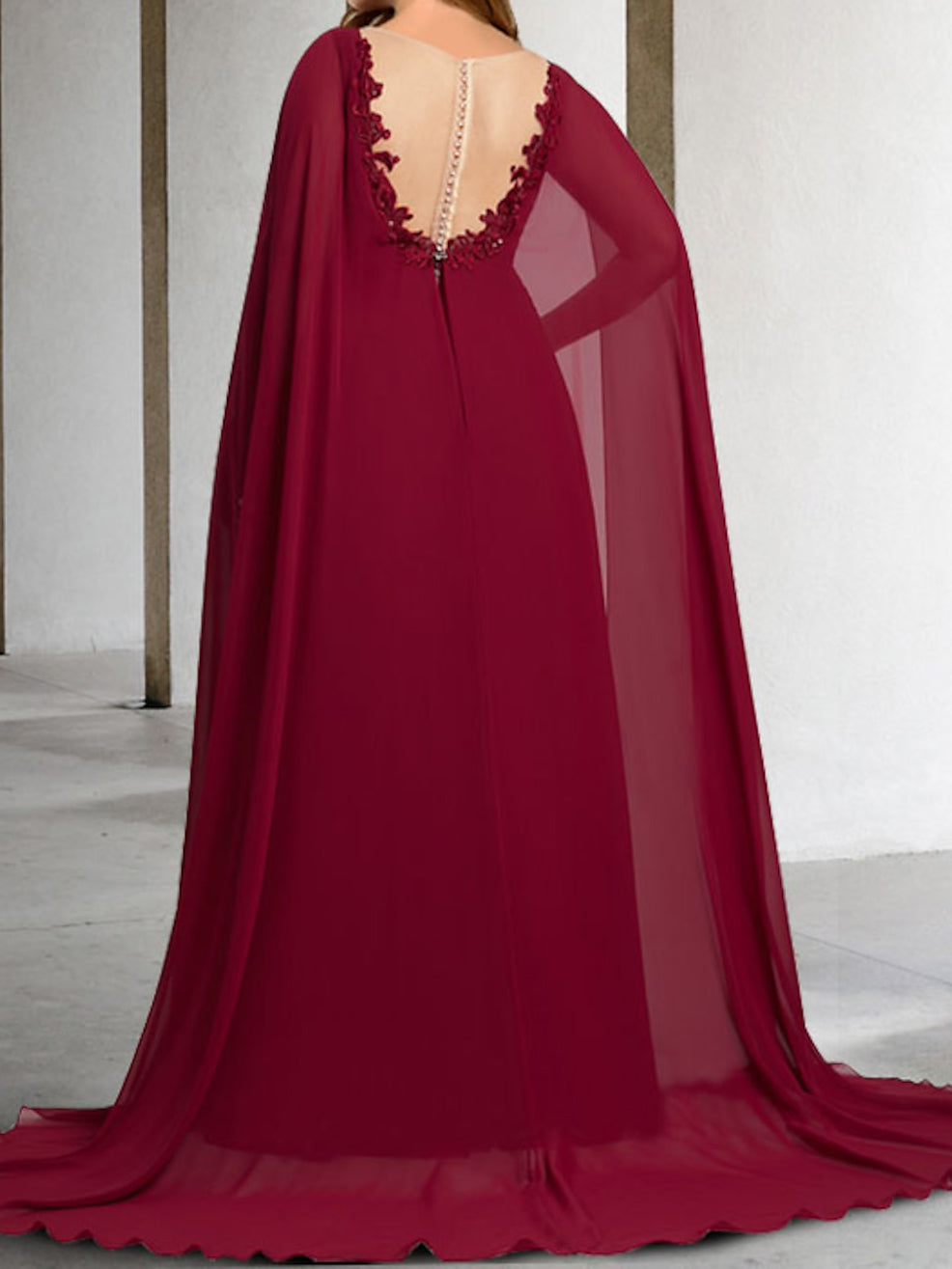 Vestidos de corte princesa/línea A para la madre de la novia con escote en V y apliques 