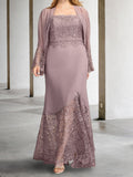 Vestidos de corte recto/columna para la madre de la novia con chaqueta 