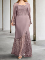 Vestidos de corte recto/columna para la madre de la novia con chaqueta 