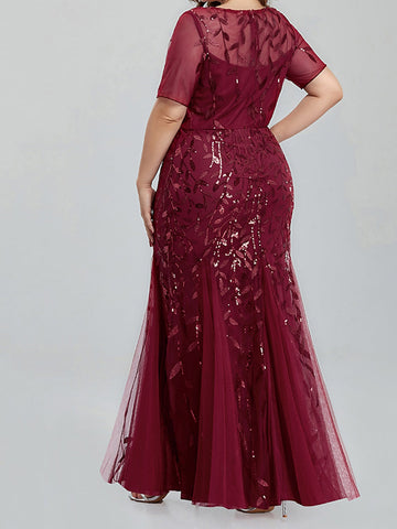 Vestidos de corte sirena/trompeta para la madre de la novia con apliques 