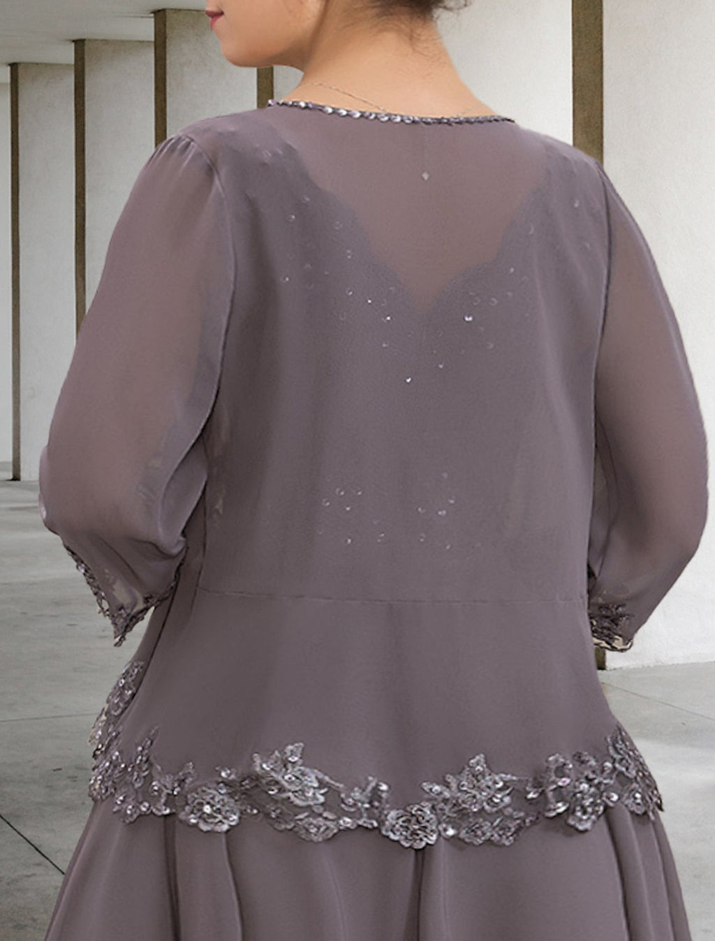Vestidos de corte princesa/línea A para la madre de la novia con apliques y lentejuelas 