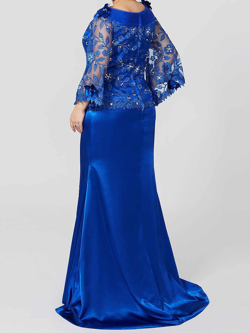 Vestidos de corte sirena/trompeta para la madre de la novia con apliques y lentejuelas 