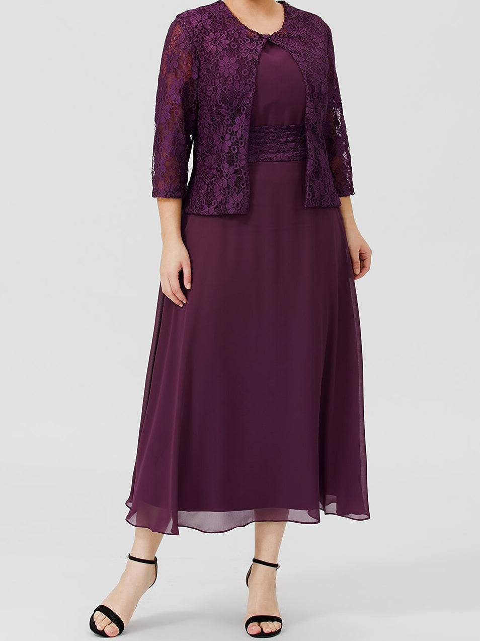 Robes de mariée trapèze/princesse pour la mère de la mariée, avec appliques et veste 