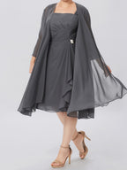 Robes de mariée trapèze/princesse pour la mère de la mariée avec veste 