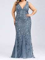 Robes de mère de la mariée trompette/sirène avec paillettes 
