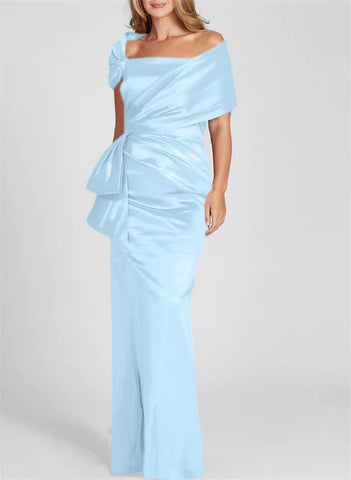 Sheath/Column Off-the-Shoulder Floor-Length Mother of the Bride Dresses