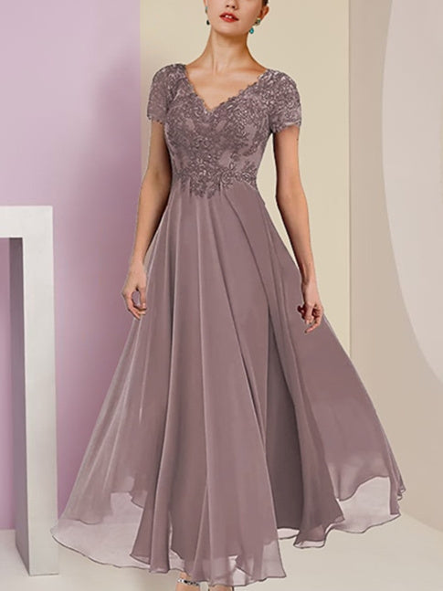 Vestidos de corte princesa/línea A con chaqueta y manga corta para la madre de la novia 