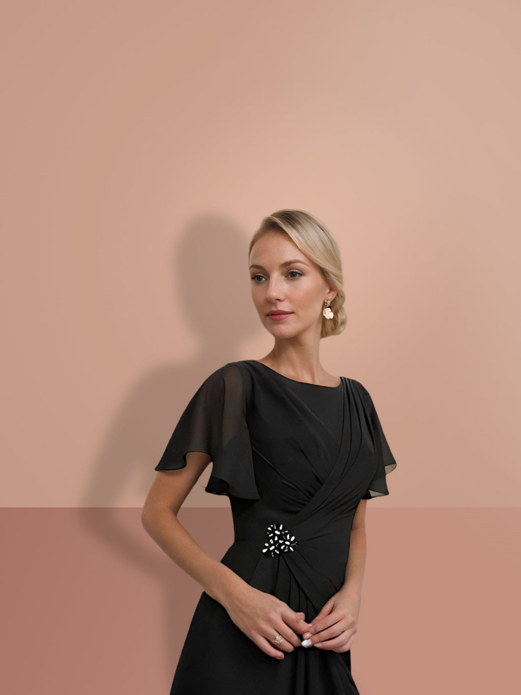 Vestidos de corte recto/columna hasta el tobillo para la madre de la novia 