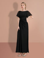 Vestidos de corte recto/columna hasta el tobillo para la madre de la novia 