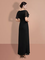 Vestidos de corte recto/columna hasta el tobillo para la madre de la novia 