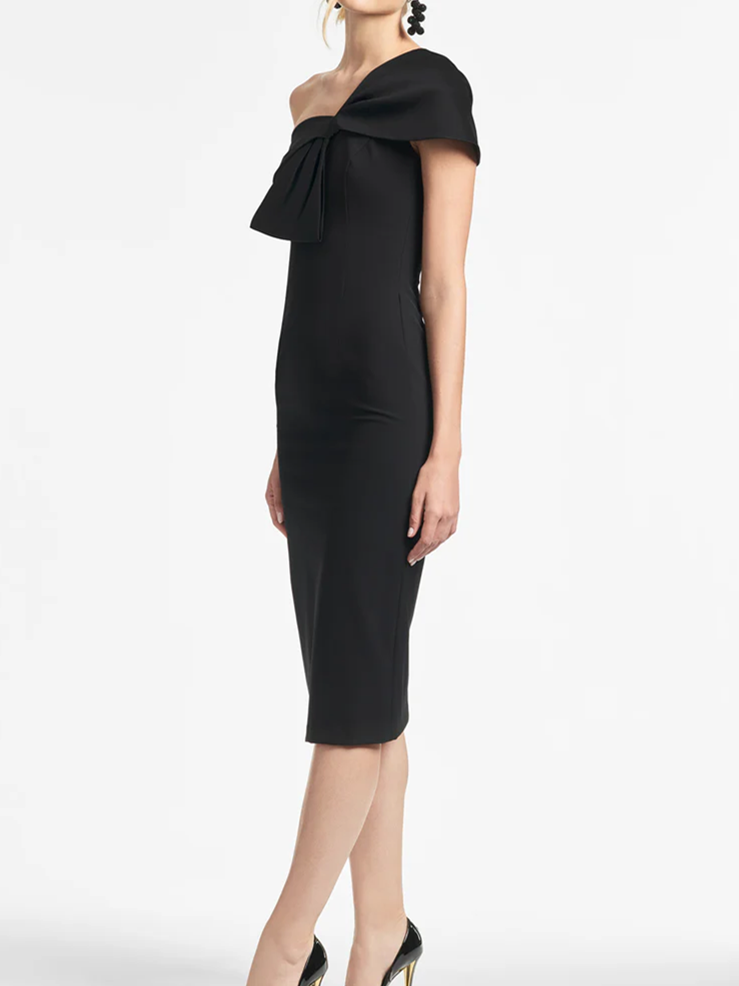 Vestidos de corte recto/columna de un solo hombro hasta la rodilla para la madre de la novia 