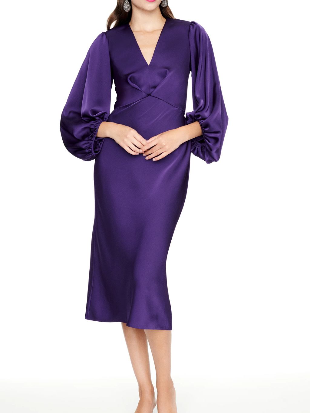 Vestidos de corte recto/columna con escote en V y largo hasta la rodilla para la madre de la novia 