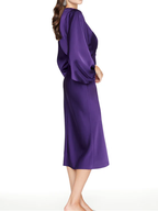 Vestidos de corte recto/columna con escote en V y largo hasta la rodilla para la madre de la novia 