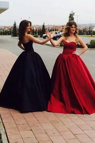 Robe de bal longue bordeaux à décolleté cœur / robe de soirée chic